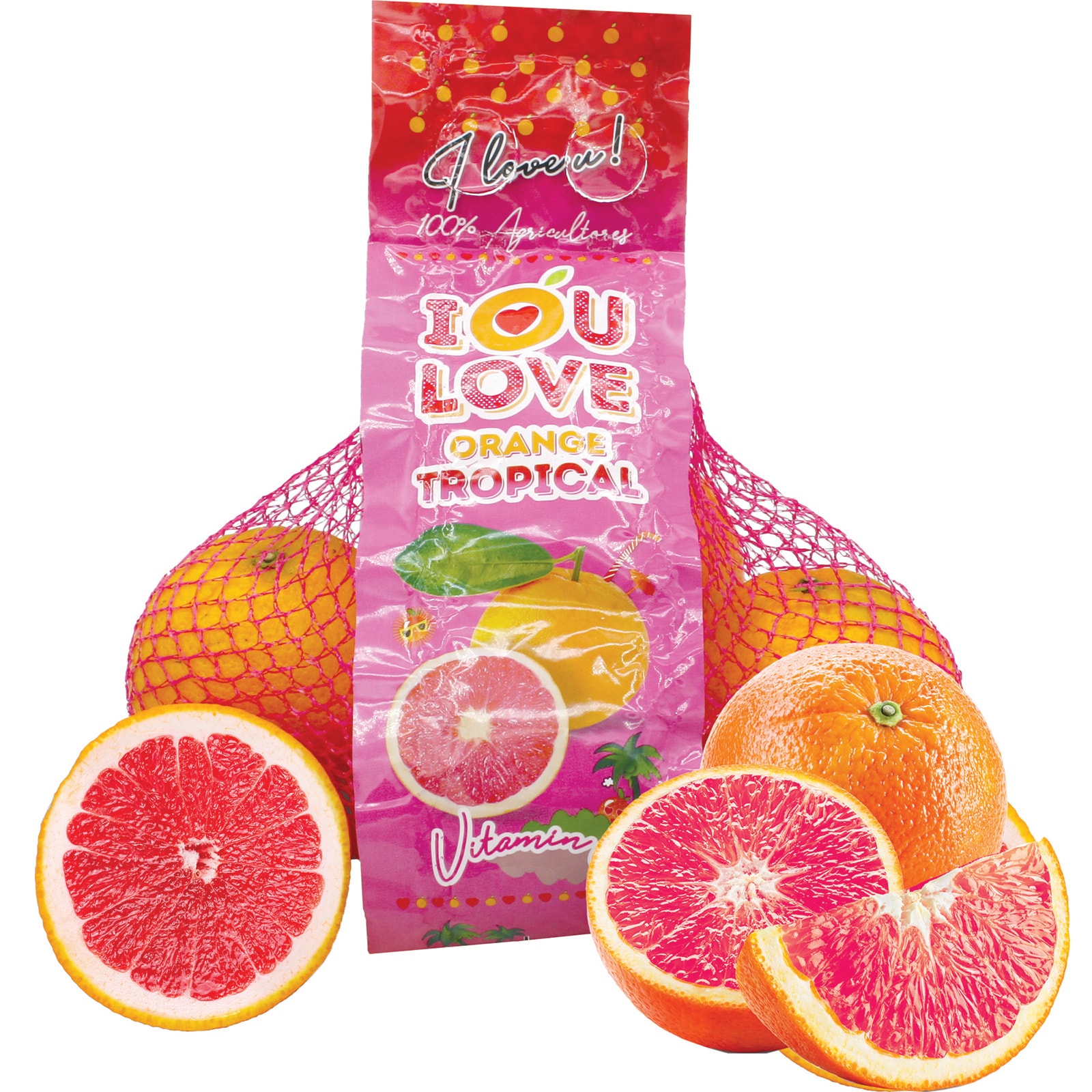 produs ambalat) | Portocale cu miez roz 1kg | Mega-image