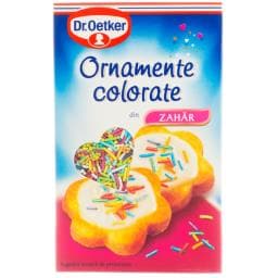 Ornamente colorate din zahar 80g