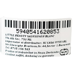 Little Beauty | Vin alb sec Sauvignon Blanc 0.75L