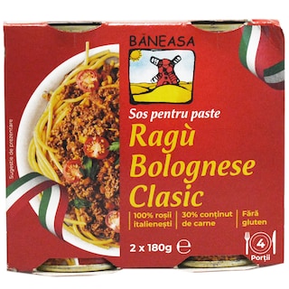 Baneasa | Sos pentru paste Ragu Bolognese clasic 2x180g