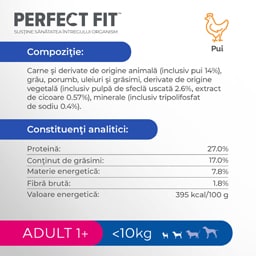Perfect Fit | Hrana completa, uscata, bogata in pui, pentru caini adulti 825g