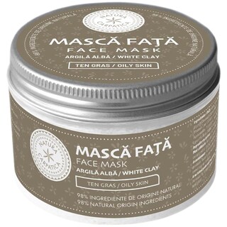 Natura Carpatica | Masca fata argila alba ten gras 150ml