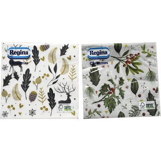 Regina | Servetele pentru Craciun, 3 straturi, 15 buc.