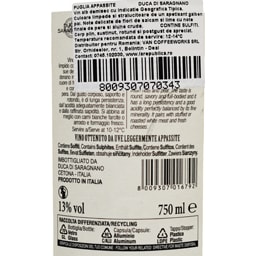 BARBANERA | Vin alb Fiano Puglia Appassite 0.75L