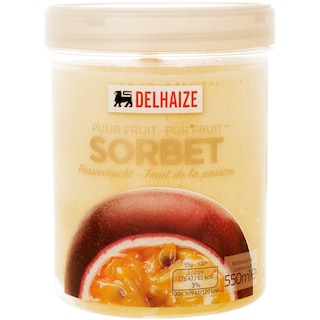 Delhaize | Sorbet cu fructul pasiunii 550ml