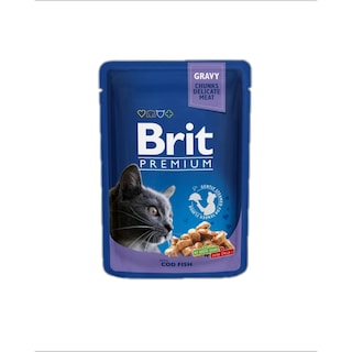 Brit Premium | Hrana umeda cod in sos 100g