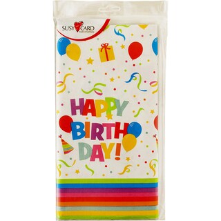 Susy Card | Fata de masa Happy Birthday 120x180cm