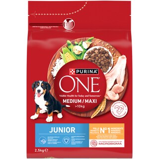 Purina One | Hrana caini juniori,pui si orez 2.5kg