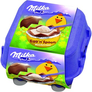 Milka | Oua de ciocolata cu crema de lapte 136g