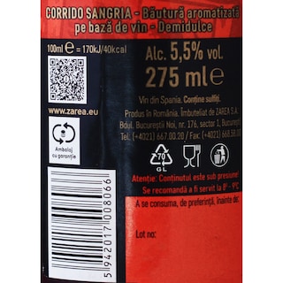 Corrido | Sangria  275ml