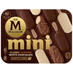 Magnum | Mini | Inghetata mini Classic Almond White Chocolate 8x55ml