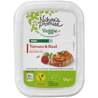 Nature's Promise Bio | Pasta tartinabila ecologica, cu tomate si busuioc 125g