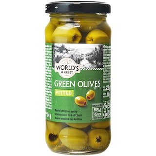 World's Market | Masline verzi fara samburi 235g