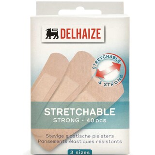 Delhaize | Plasturi extensibili, 3 marimi, 40 bucati