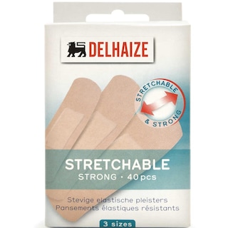 Delhaize | Plasturi extensibili, 3 marimi, 40 bucati