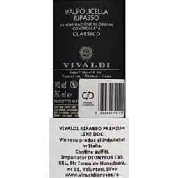 VIVALDI | Vin rosu Valpolicella Ripasso DOC 0.75L