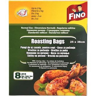 Fino | Pungi pentru copt, 25x38cm, 8 bucati