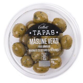 Excellent | Tapas | Masline verzi marinate cu usturoi si patrunjel 150g