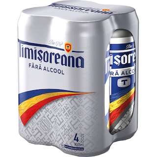 Timisoreana | Bere blonda fara alcool 4x0.5L