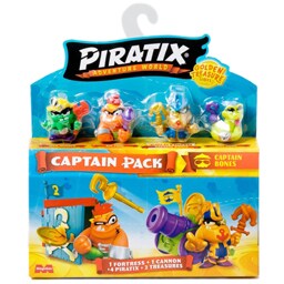 Piratix | Set 4 figurine, Piratix, Golden Treasure, Captain King Roar
