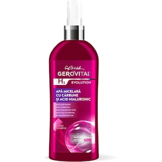 Gerovital | H3 Evolution | Apa micelara cu carbune si acid hialuronic 150ml