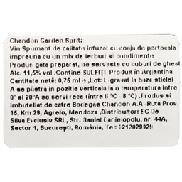 Chandon | Garden Spritz bautura spumoasa aromatizata 0.75L