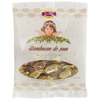 Bon Sweet Bon | Bomboane de pom cu glazura de cacao, cu aroma de cacao-rom si caramel 300g