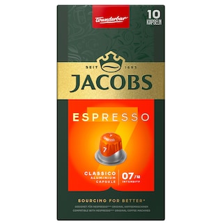 Jacobs | Cafea Espresso 7 Classico, 10 capsule