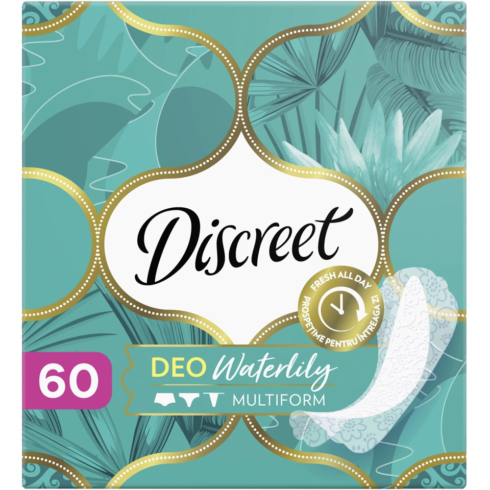 Discreet | Absorbante zilnice Waterlily, 60 bucati | Mega-image