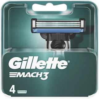 Gillette | Mach3 | Rezerve pentru aparat de ras, 4 bucati