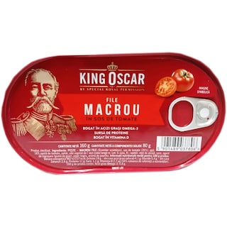 King Oscar | Macrou file in sos de tomate 160g