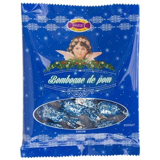 Bon Sweet Bon | Bomboane de pom cu cocos cu glazura de cacao 300g