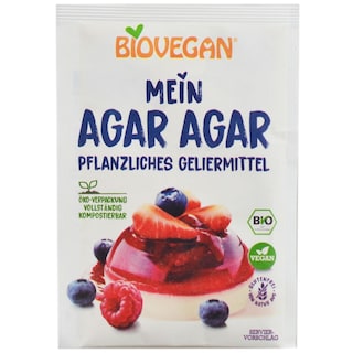 Biovegan | Agar Agar ecologic, fara gluten 30g