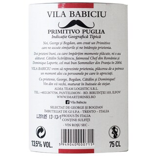 Vila Babiciu | Vin rosu sec 0.75L