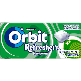 Orbit | Guma de mestecat Refreshers menta 15.6g