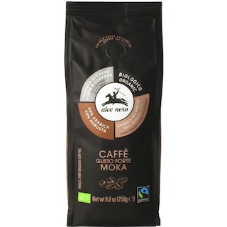 Alce Nero | Cafea macinata bio Gusto Forte Moka 250g