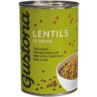 Gustona | Linte maro in mediu lichid 400g