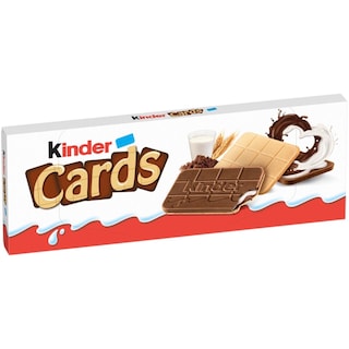 Kinder Cards | Napolitana cu umplutura de lapte si cacao 5x25.6g