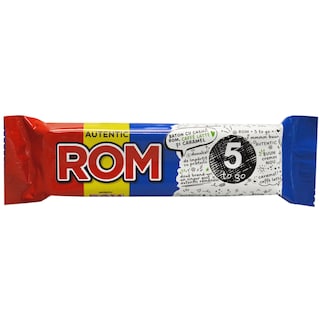 Rom | Baton de ciocolata cu crema de rom, caffe latte si caramel 41.5g