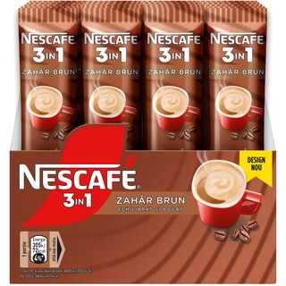 Nescafe | 3in1 | Preparat pe baza de cafea instant, cu zahar brun si gust de lapte 16.5g