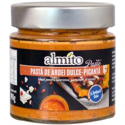 Pasta de ardei dulce - picanta, cu branza feta 190g