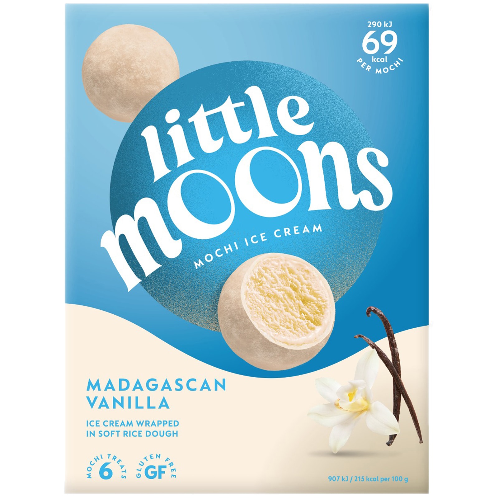 Little Moons | Inghetata mochi cu vanilie 192g | Mega-image
