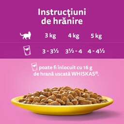 Whiskas | Hrana umeda pentru pisici, cu pasare in sos 4x85g
