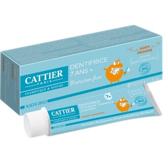 Cattier | Pasta de dinti bio pentru copii, cu aroma portocala 50ml