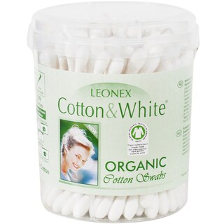 Leonex | Betisoare igienice din bumbac organic, 100 bucati