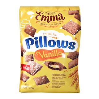 Emma | Pernute din cereale si cacao cu umplutura cu aroma de vanilie 375g