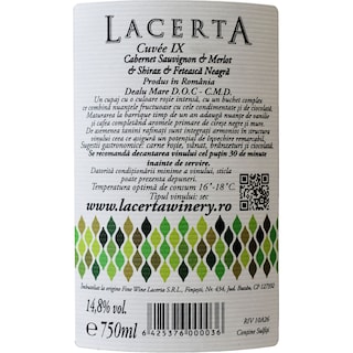 Lacerta Winery | Vin rosu cupaj  0.75l