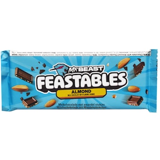 Mr Beast | Ciocolata cu lapte si bucati de migdale 60g