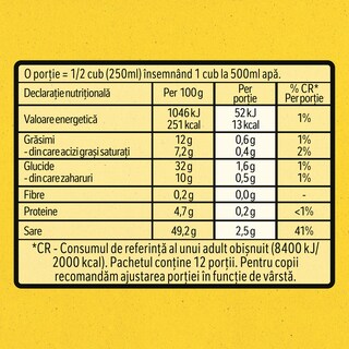 Maggi | Baza pentru mancaruri cu gust de gaina, 6 cuburi 60g