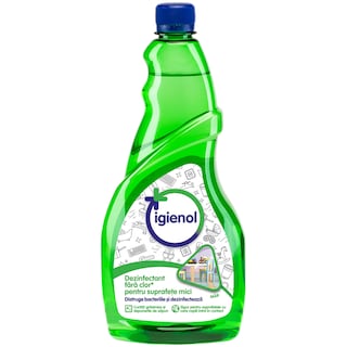 Igienol | Rezerva dezinfectant fara clor pentru suprafete mici, Mar 750ml